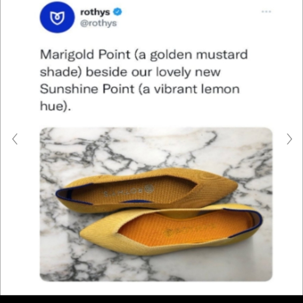 ROTHY'S POINT MARIGOLD - without inserts - Picture 7 of 7